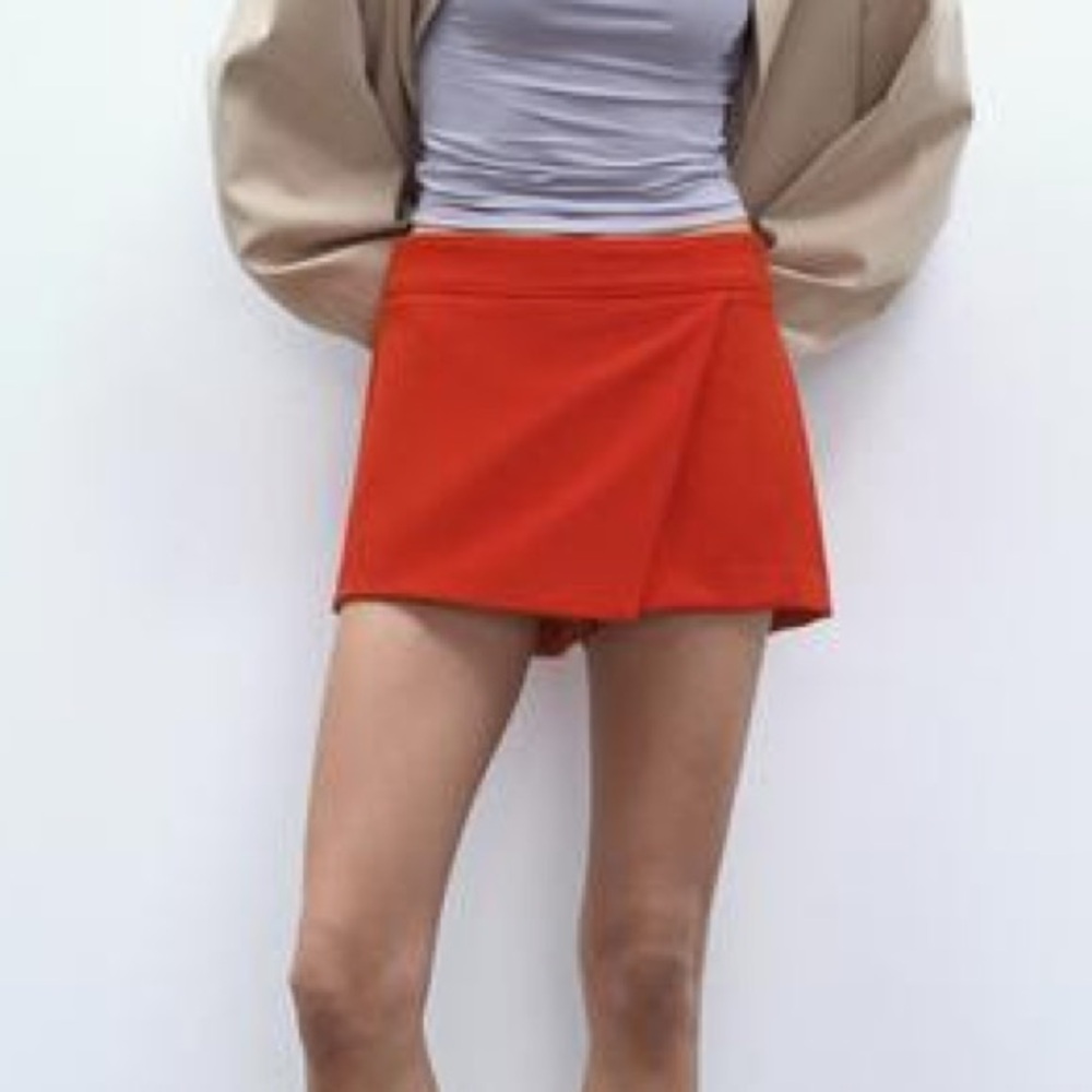 Zara Red Mini Skort